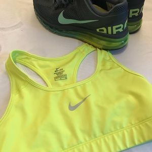 Nike Neon Yellow Sports Bra